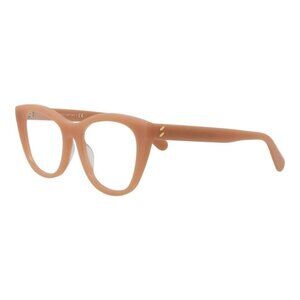 Stella McCartney Womens Cat Eye Beige Beige Transparent Fashion Designer Eyewear